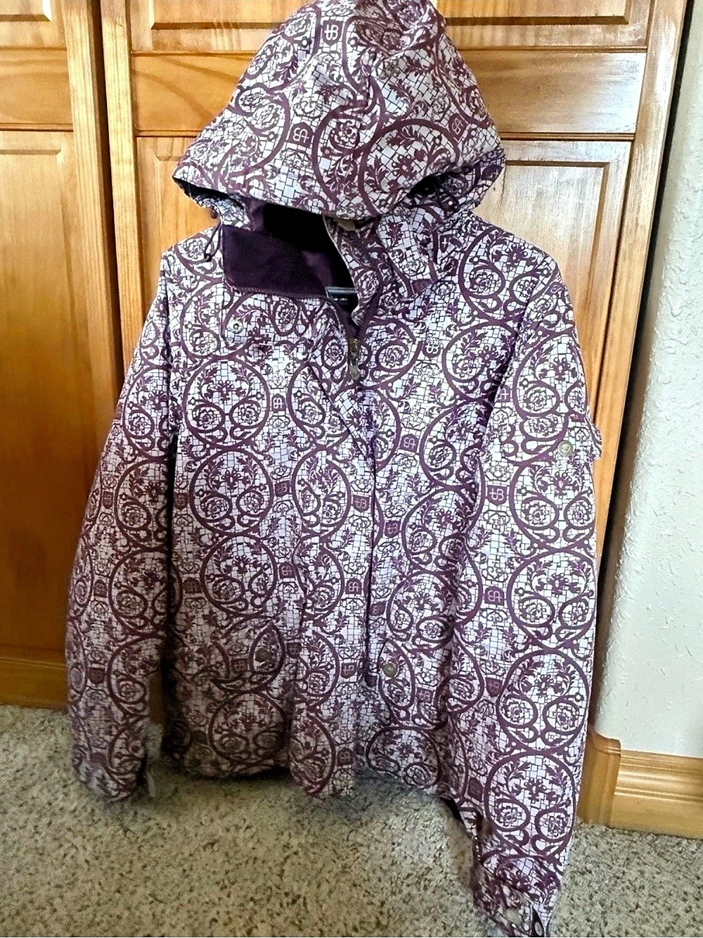 Roxy Limited Edition 10,000 Ski Snowboard Jacket Purple & White Small